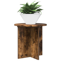 Produktbild för Växtställ 2 pcs Rökt ek 40 x 40 x 40 cm Konstruerat trä
