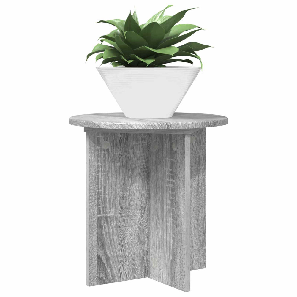 Produktbild för Växtställ 2 pcs Grå sonoma-ek 40 x 40 x 40 cm Konstruerat trä