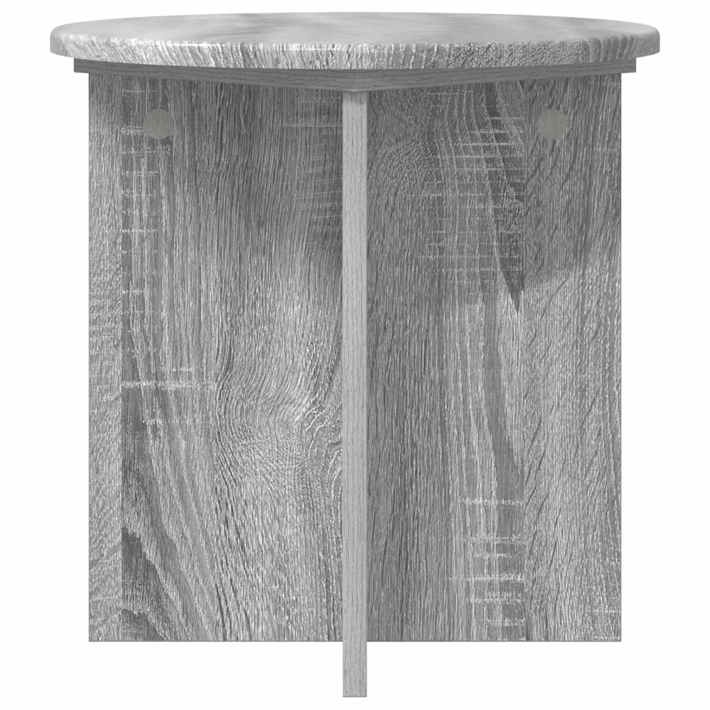 Produktbild för Växtställ 2 pcs Grå sonoma-ek 40 x 40 x 40 cm Konstruerat trä