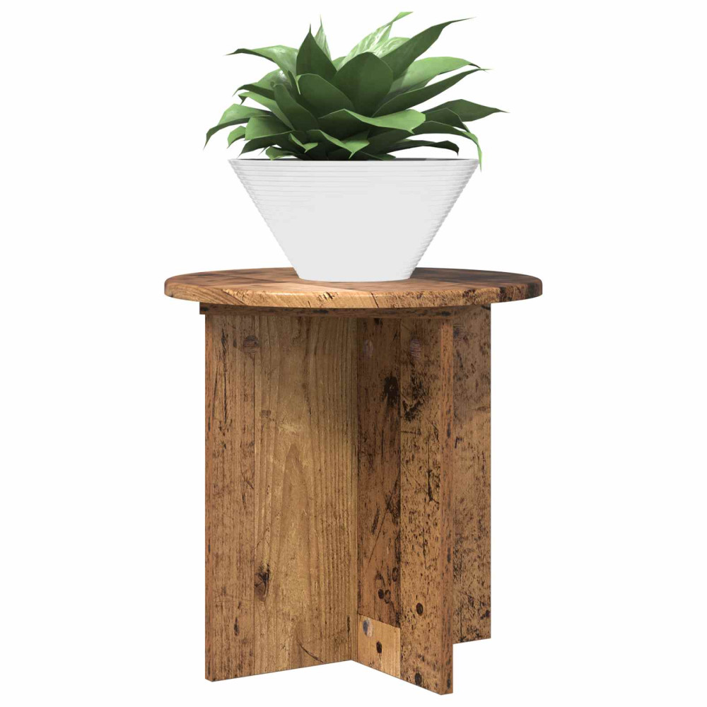 Produktbild för Växtställ 2 pcs Gammalt trä 40 x 40 x 40 cm Konstruerat trä