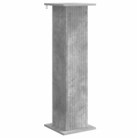 Produktbild för Växtställ 2 pcs Betonggrå 30,5 x 30 x 100,5 cm Konstruerat trä