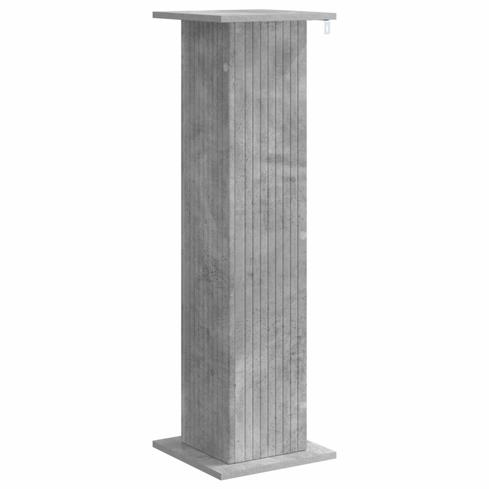 Produktbild för Växtställ 2 pcs Betonggrå 30,5 x 30 x 100,5 cm Konstruerat trä