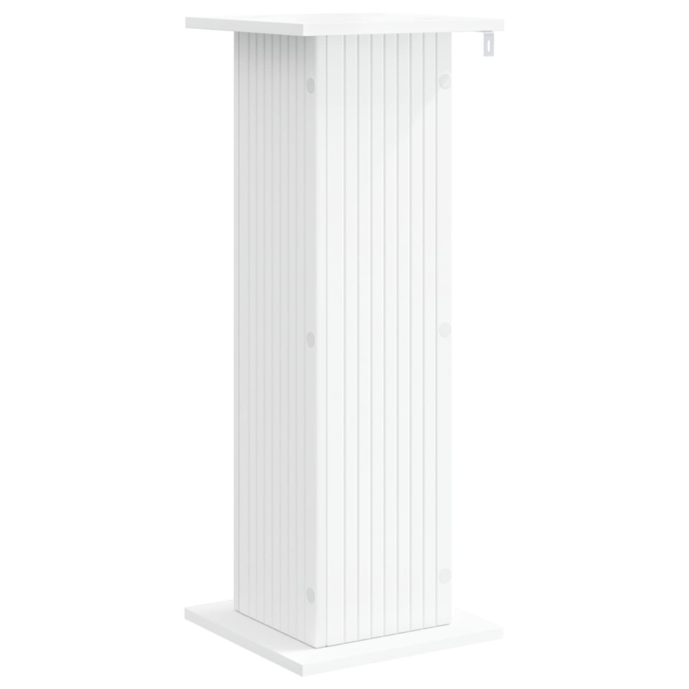 Produktbild för Växtställ Vit 30,5 x 30 x 80,5 cm Konstruerat trä