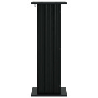 Produktbild för Växtställ Svart 30,5 x 30 x 80,5 cm Konstruerat trä