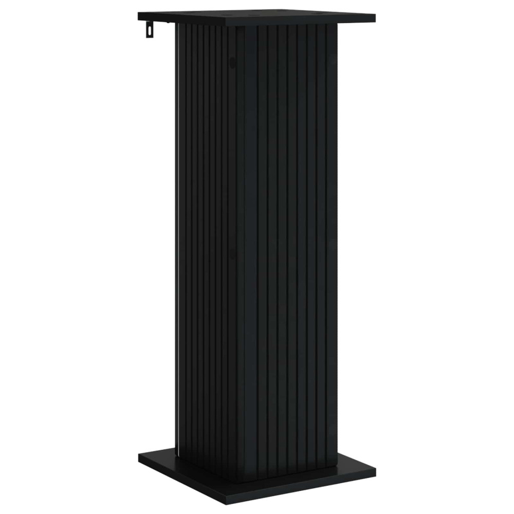 Produktbild för Växtställ 2 pcs Svart 30,5 x 30 x 80,5 cm Konstruerat trä