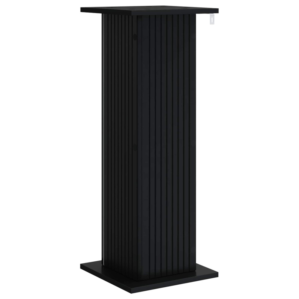Produktbild för Växtställ 2 pcs Svart 30,5 x 30 x 80,5 cm Konstruerat trä