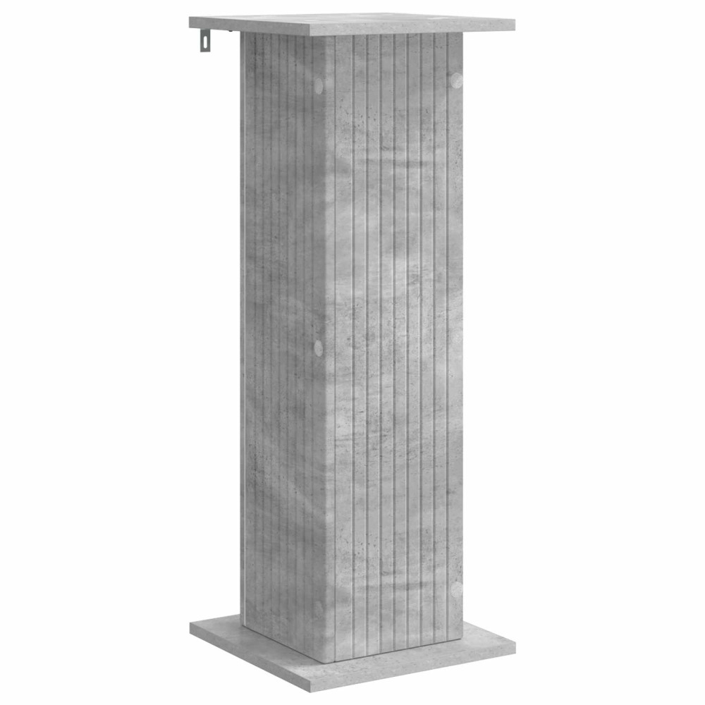 Produktbild för Växtställ Betonggrå 30,5 x 30 x 80,5 cm Konstruerat trä