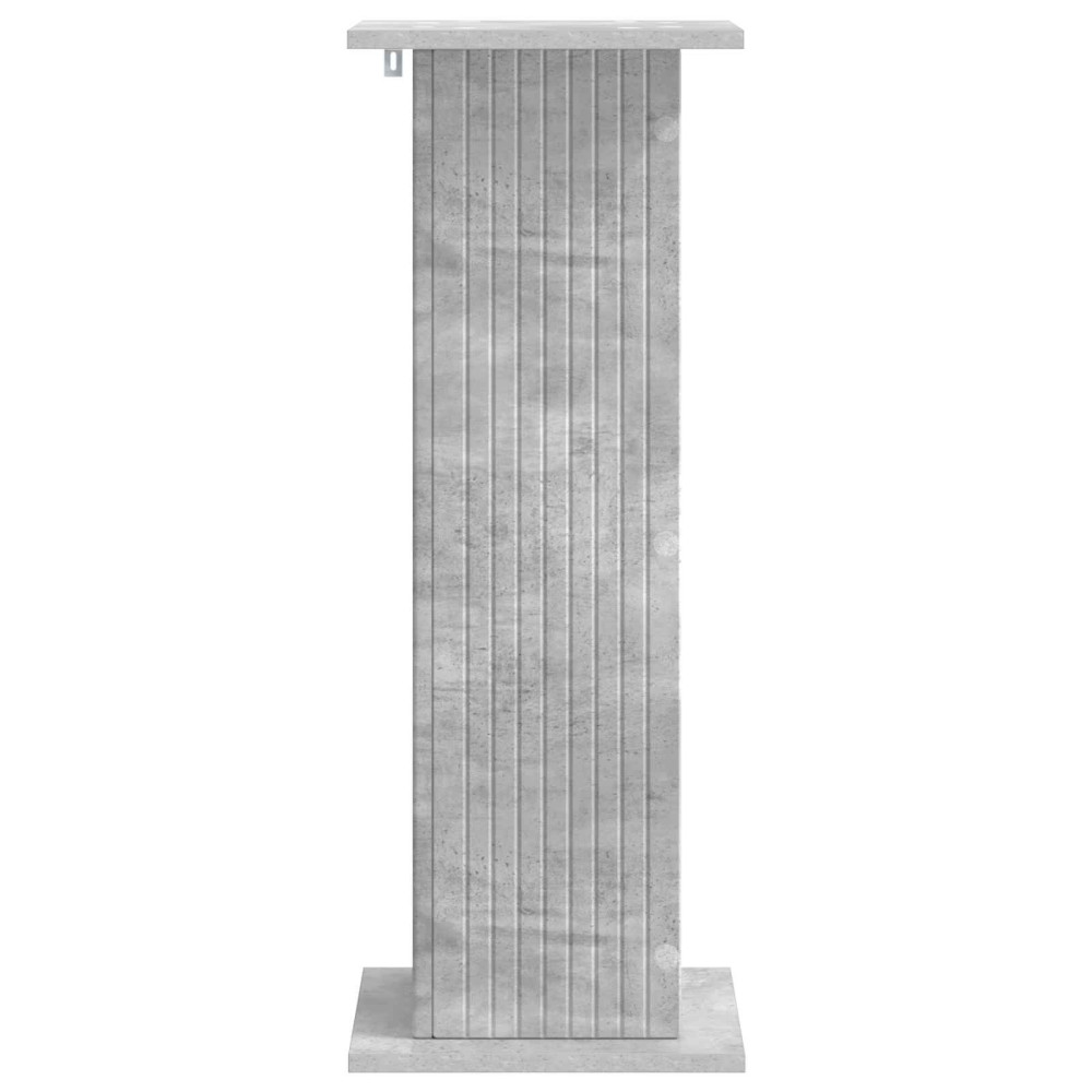 Produktbild för Växtställ Betonggrå 30,5 x 30 x 80,5 cm Konstruerat trä