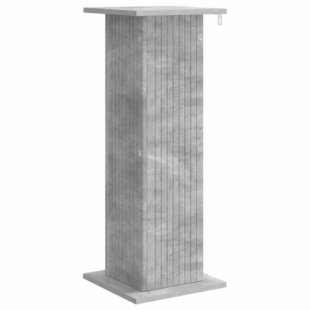 Produktbild för Växtställ 2 pcs Betonggrå 30,5 x 30 x 80,5 cm Konstruerat trä