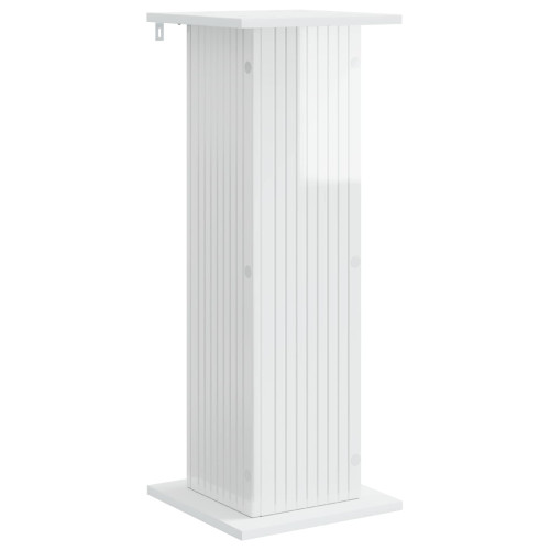vidaXL Växtställ Vit högglans 30,5 x 30 x 80,5 cm Konstruerat trä
