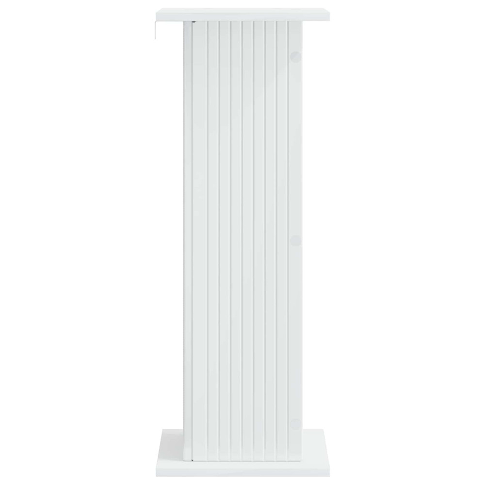 Produktbild för Växtställ Vit högglans 30,5 x 30 x 80,5 cm Konstruerat trä