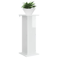 Produktbild för Växtställ 2 pcs Vit högglans 30,5 x 30 x 80,5 cm