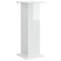 Produktbild för Växtställ 2 pcs Vit högglans 30,5 x 30 x 80,5 cm
