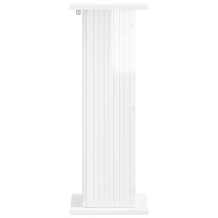 Produktbild för Växtställ 2 pcs Vit högglans 30,5 x 30 x 80,5 cm