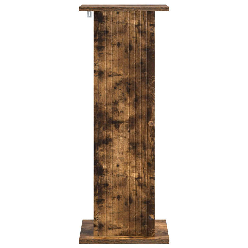 Produktbild för Växtställ 2 pcs Rökt ek 30,5 x 30 x 80,5 cm Konstruerat trä