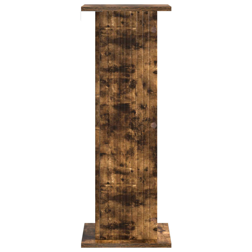 Produktbild för Växtställ 2 pcs Rökt ek 30,5 x 30 x 80,5 cm Konstruerat trä