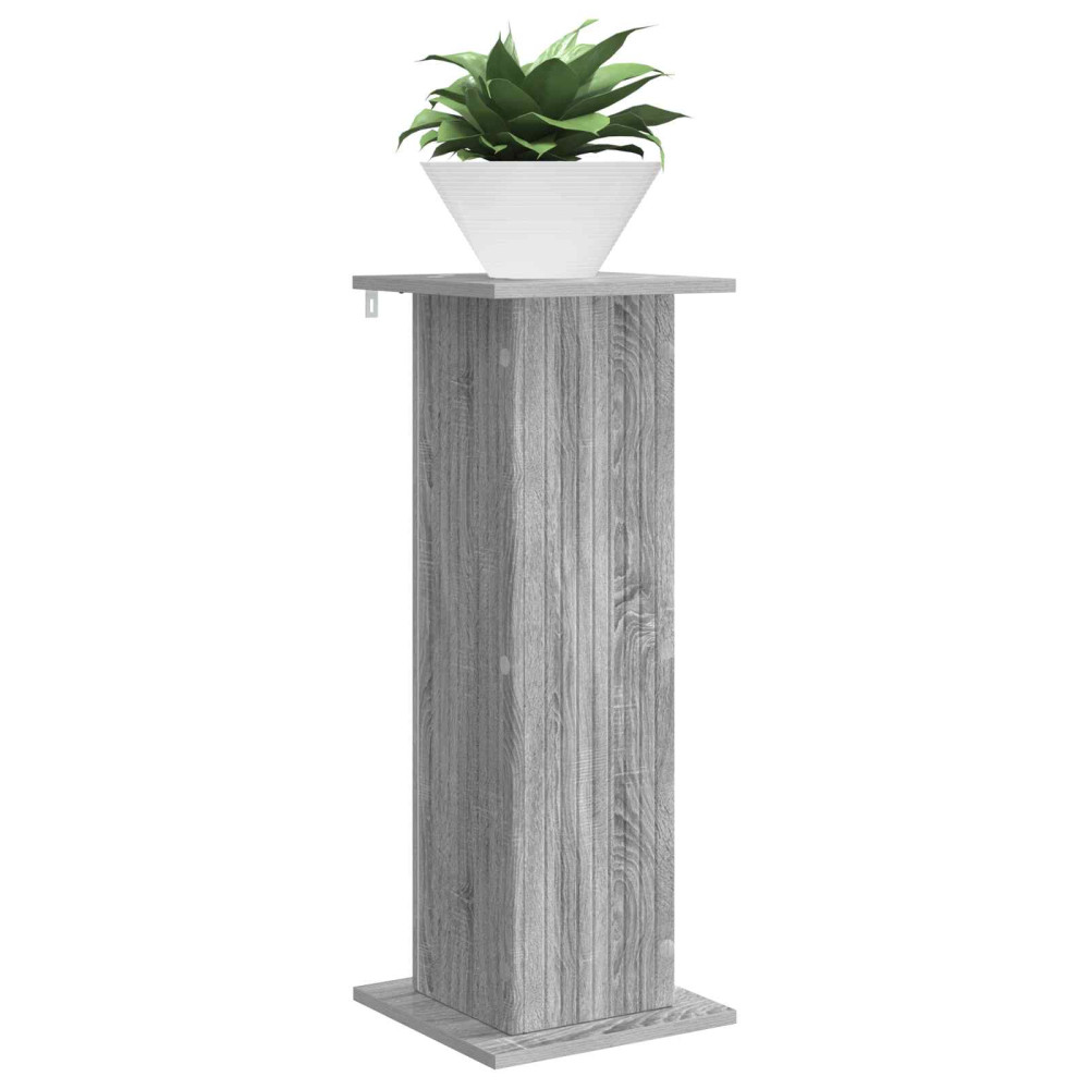 Produktbild för Växtställ Grå sonoma-ek 30,5 x 30 x 80,5 cm Konstruerat trä