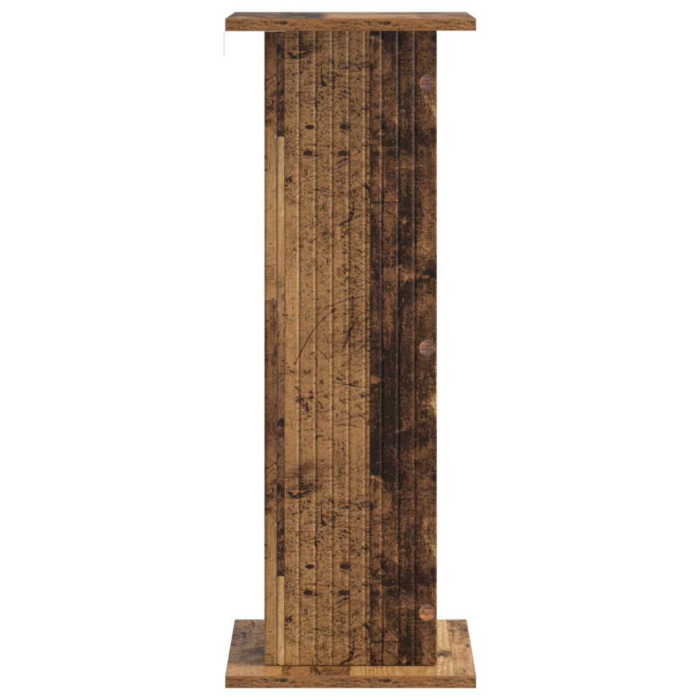 Produktbild för Växtställ 2 pcs Gammalt trä 30,5 x 30 x 80,5 cm Konstruerat trä