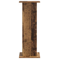 Produktbild för Växtställ 2 pcs Gammalt trä 30,5 x 30 x 80,5 cm Konstruerat trä