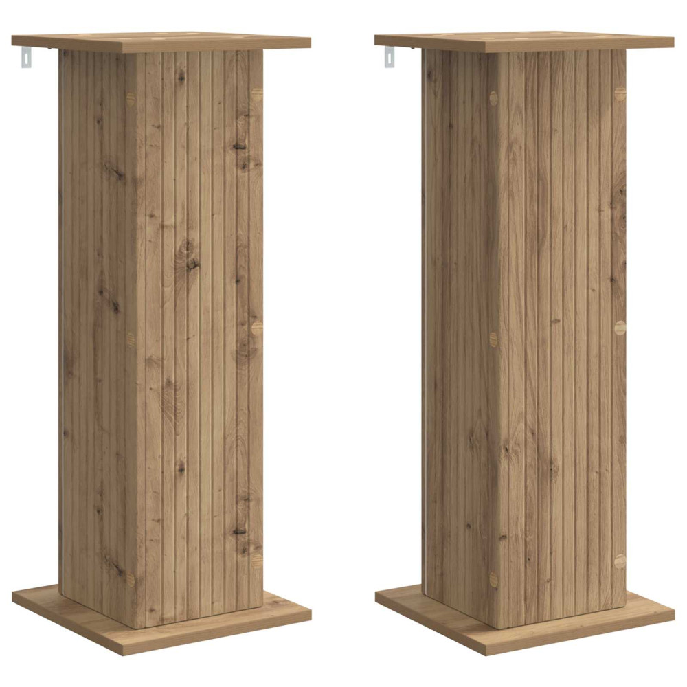 Produktbild för Växtställ 2 st Artisan-ek 30,5 x 30 x 80,5 cm Konstruerat trä
