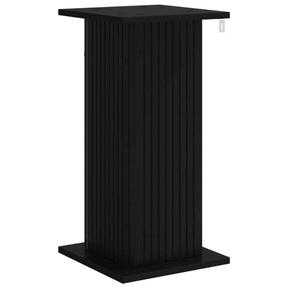 Produktbild för Växtställ Svart 30,5 x 30 x 60,5 cm Konstruerat trä