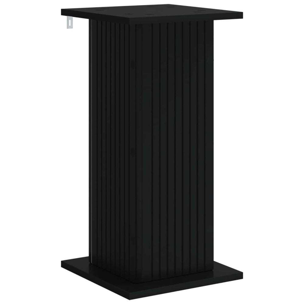 Produktbild för Växtställ 2 pcs Svart 30,5 x 30 x 60,5 cm Konstruerat trä