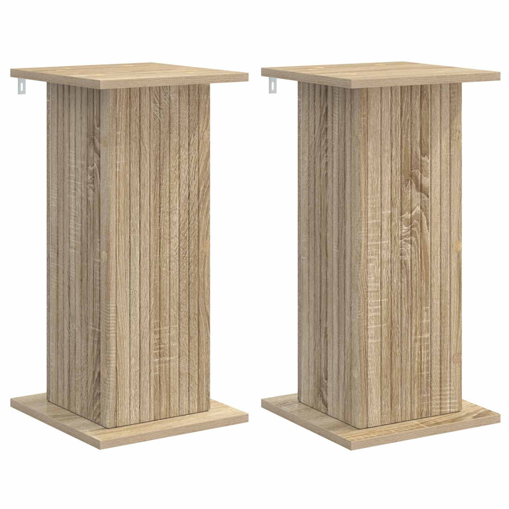 Produktbild för Växtställ 2 pcs Sonoma-ek 30,5 x 30 x 60,5 cm Konstruerat trä