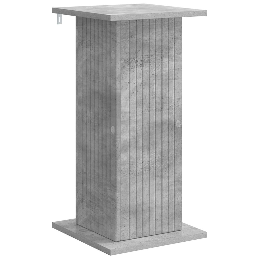 Produktbild för Växtställ Betonggrå 30,5 x 30 x 60,5 cm Konstruerat trä