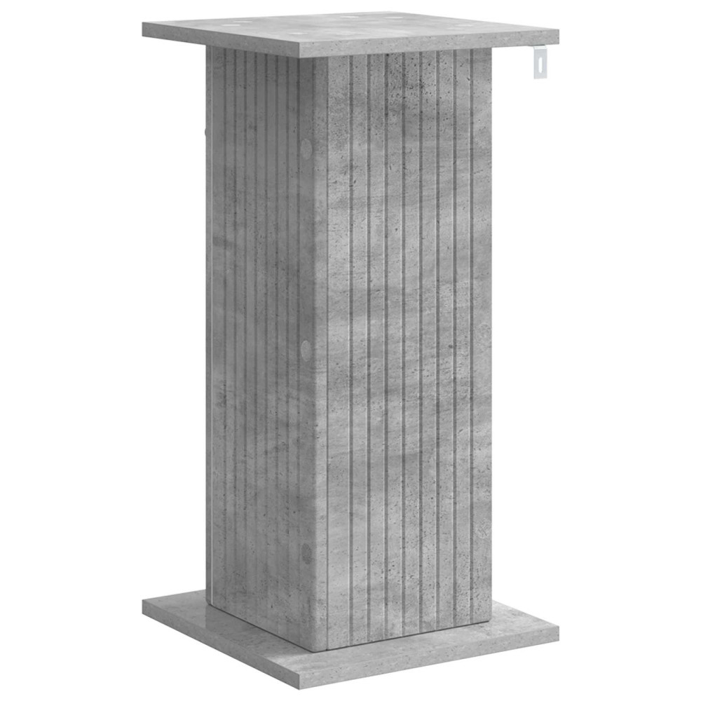 Produktbild för Växtställ Betonggrå 30,5 x 30 x 60,5 cm Konstruerat trä