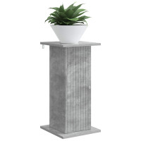 Produktbild för Växtställ 2 pcs Betonggrå 30,5 x 30 x 60,5 cm Konstruerat trä