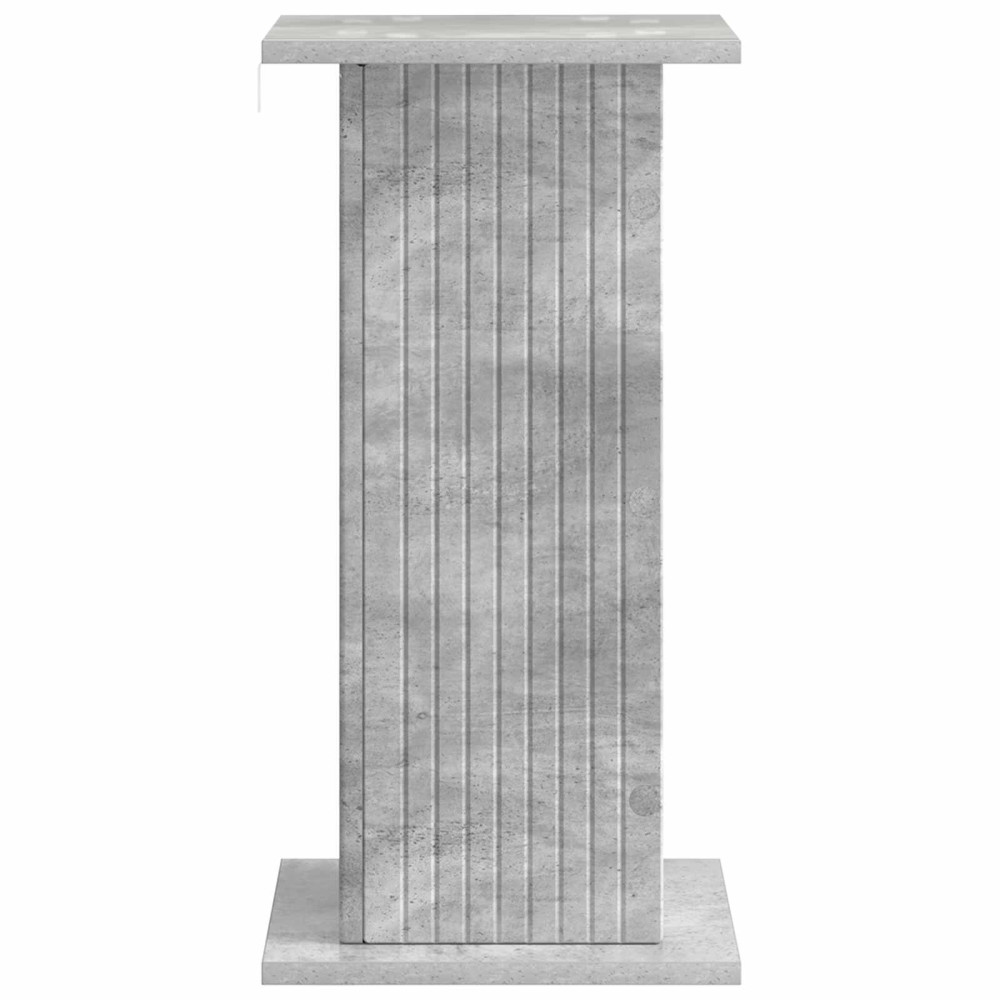 Produktbild för Växtställ 2 pcs Betonggrå 30,5 x 30 x 60,5 cm Konstruerat trä