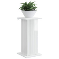 Produktbild för Växtställ 2 pcs Vit högglans 30,5 x 30 x 60,5 cm