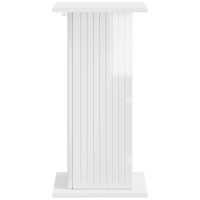 Produktbild för Växtställ 2 pcs Vit högglans 30,5 x 30 x 60,5 cm