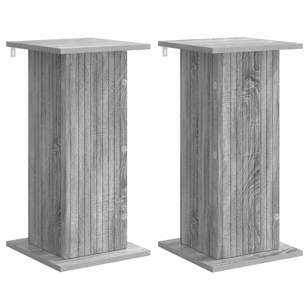 Produktbild för Växtställ 2 pcs Grå sonoma-ek 30,5 x 30 x 60,5 cm