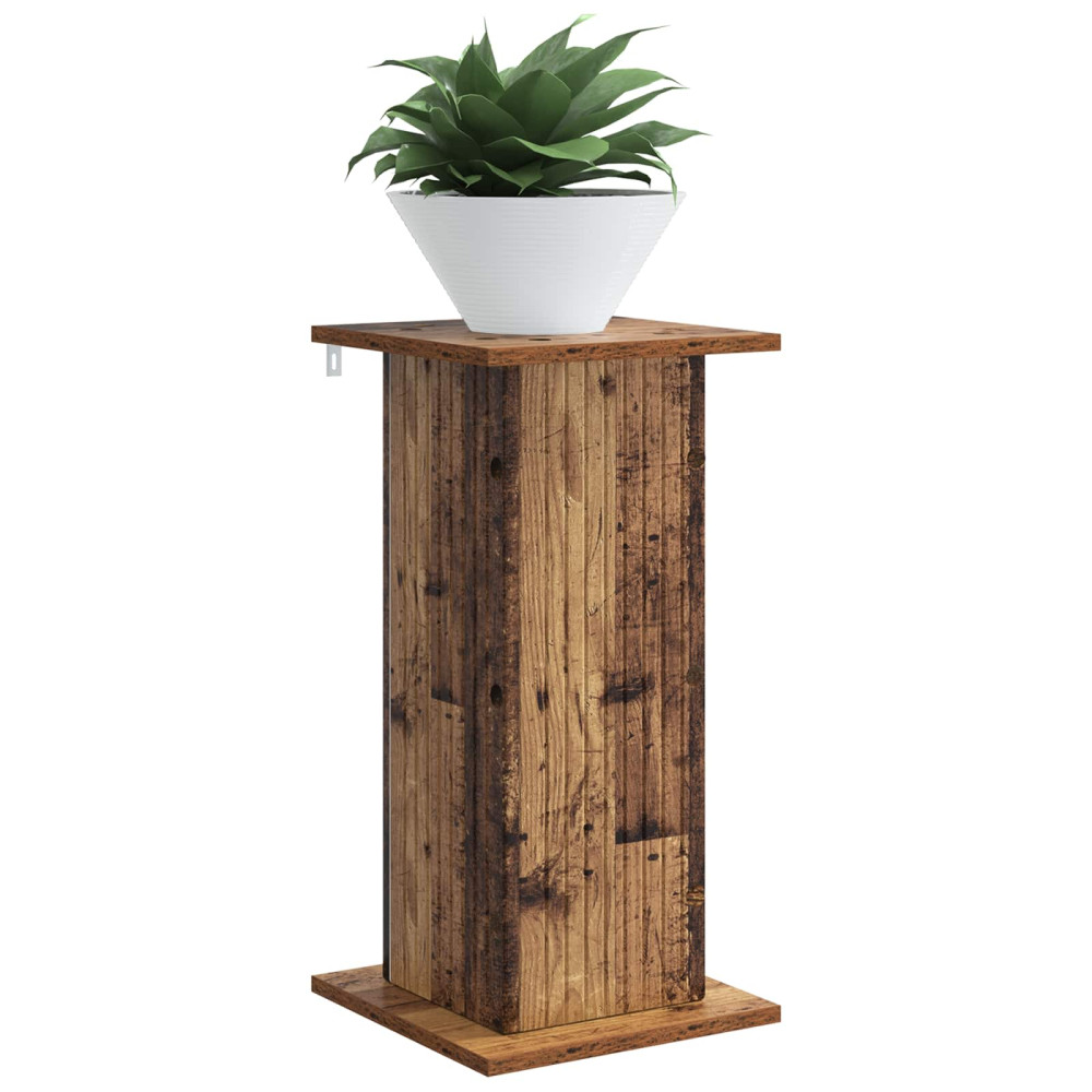 Produktbild för Växtställ Gammalt trä 30,5 x 30 x 60,5 cm Konstruerat trä