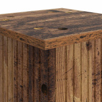 Produktbild för Växtställ Gammalt trä 30,5 x 30 x 60,5 cm Konstruerat trä