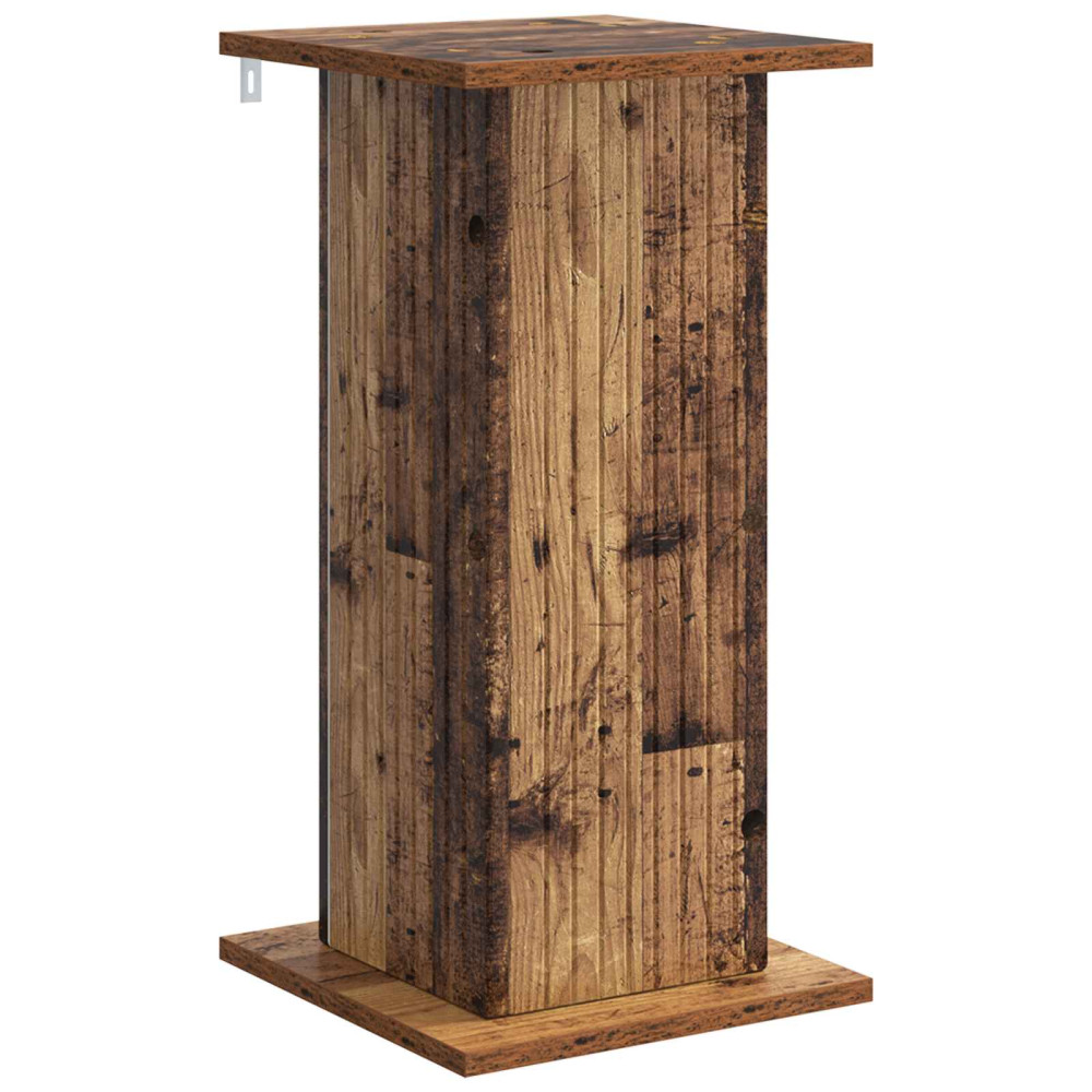 Produktbild för Växtställ 2 pcs Gammalt trä 30,5 x 30 x 60,5 cm Konstruerat trä