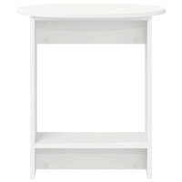 Produktbild för Sidobord Vit 50 x 39,5 x 55 cm Konstruerat trä