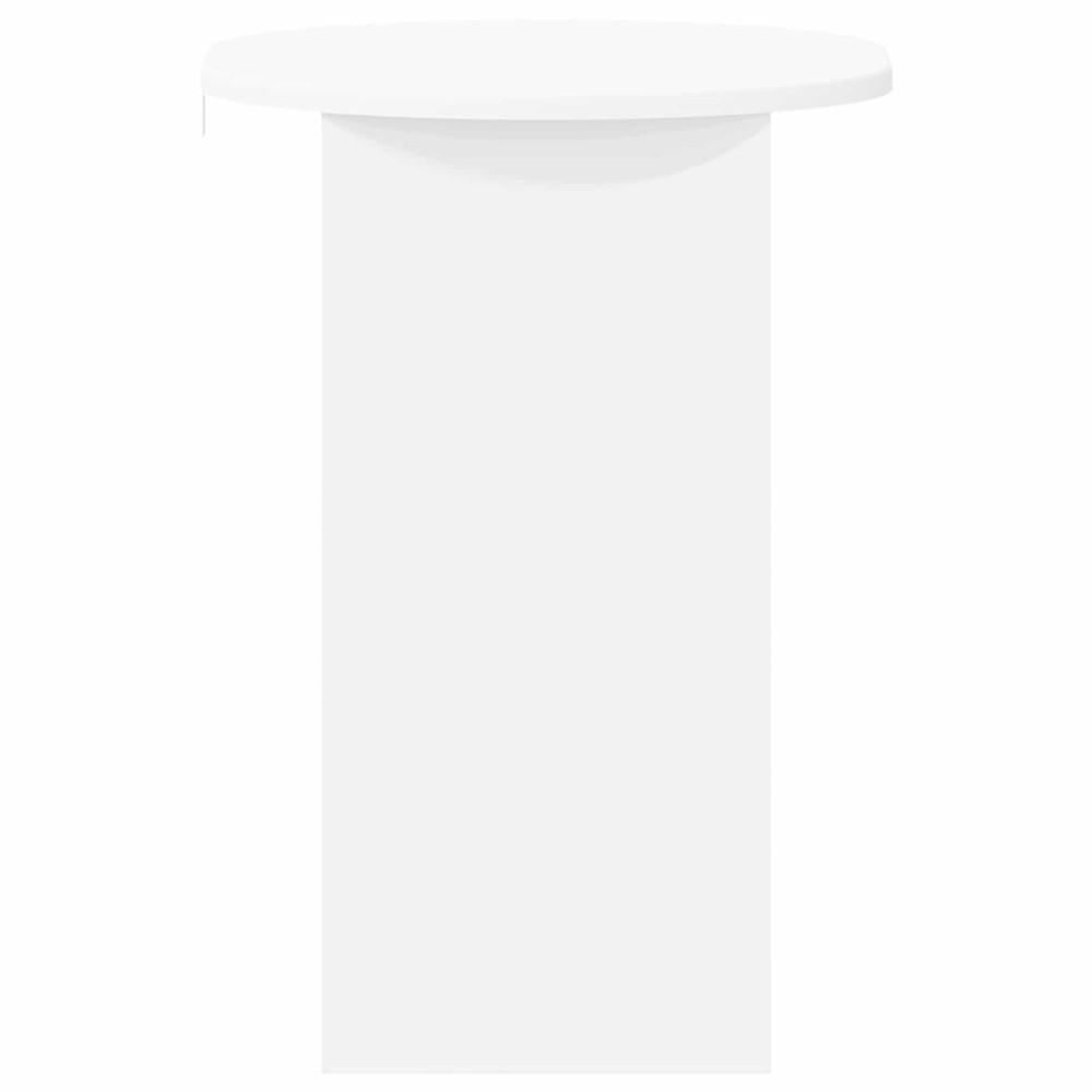 Produktbild för Sidobord Vit 50 x 39,5 x 55 cm Konstruerat trä