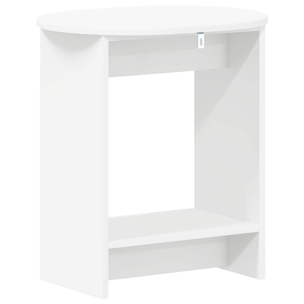 Produktbild för Sidobord Vit 50 x 39,5 x 55 cm Konstruerat trä