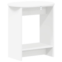 Produktbild för Sidobord Vit 50 x 39,5 x 55 cm Konstruerat trä