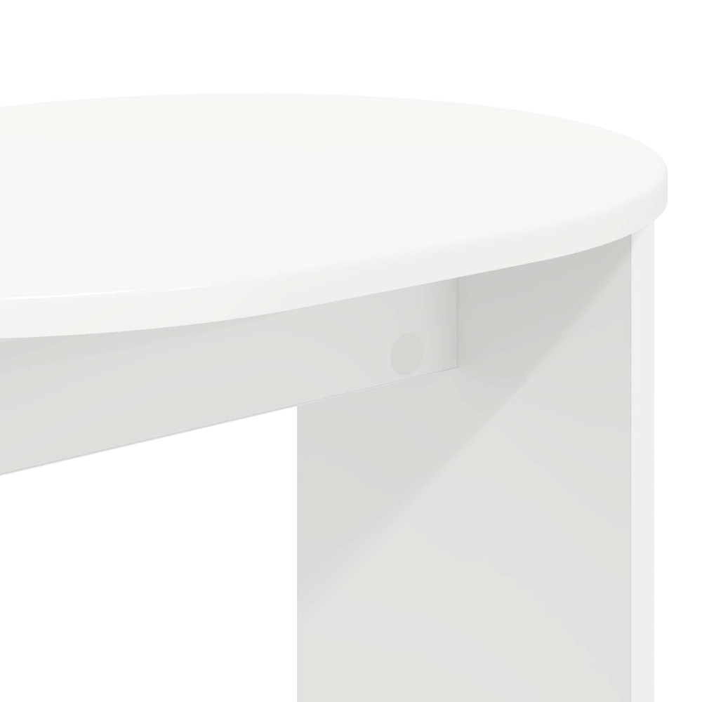 Produktbild för Sidobord Vit 50 x 39,5 x 55 cm Konstruerat trä