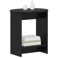 Produktbild för Sidobord Svart 50 x 39,5 x 55 cm Konstruerat trä