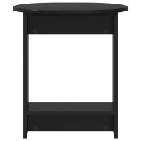 Produktbild för Sidobord Svart 50 x 39,5 x 55 cm Konstruerat trä