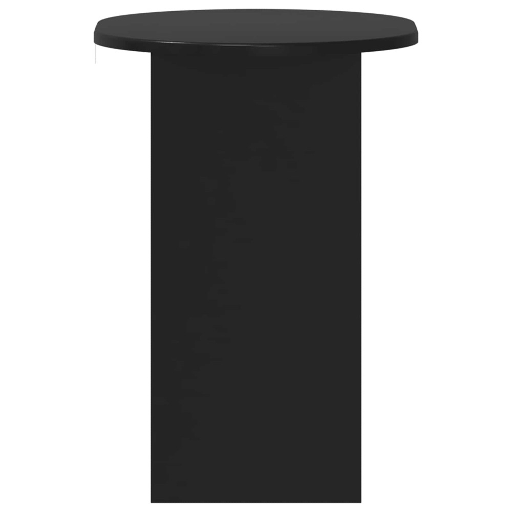 Produktbild för Sidobord Svart 50 x 39,5 x 55 cm Konstruerat trä