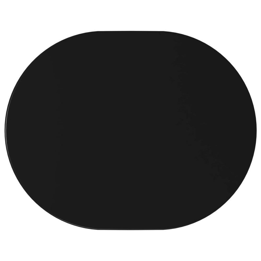 Produktbild för Sidobord Svart 50 x 39,5 x 55 cm Konstruerat trä