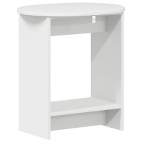 Produktbild för Sidobord Vit högglans 50 x 39,5 x 55 cm Konstruerat trä
