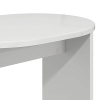 Produktbild för Sidobord Vit högglans 50 x 39,5 x 55 cm Konstruerat trä
