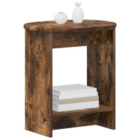 Produktbild för Sidobord Rökt ek 50 x 39,5 x 55 cm Konstruerat trä