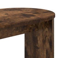 Produktbild för Sidobord Rökt ek 50 x 39,5 x 55 cm Konstruerat trä